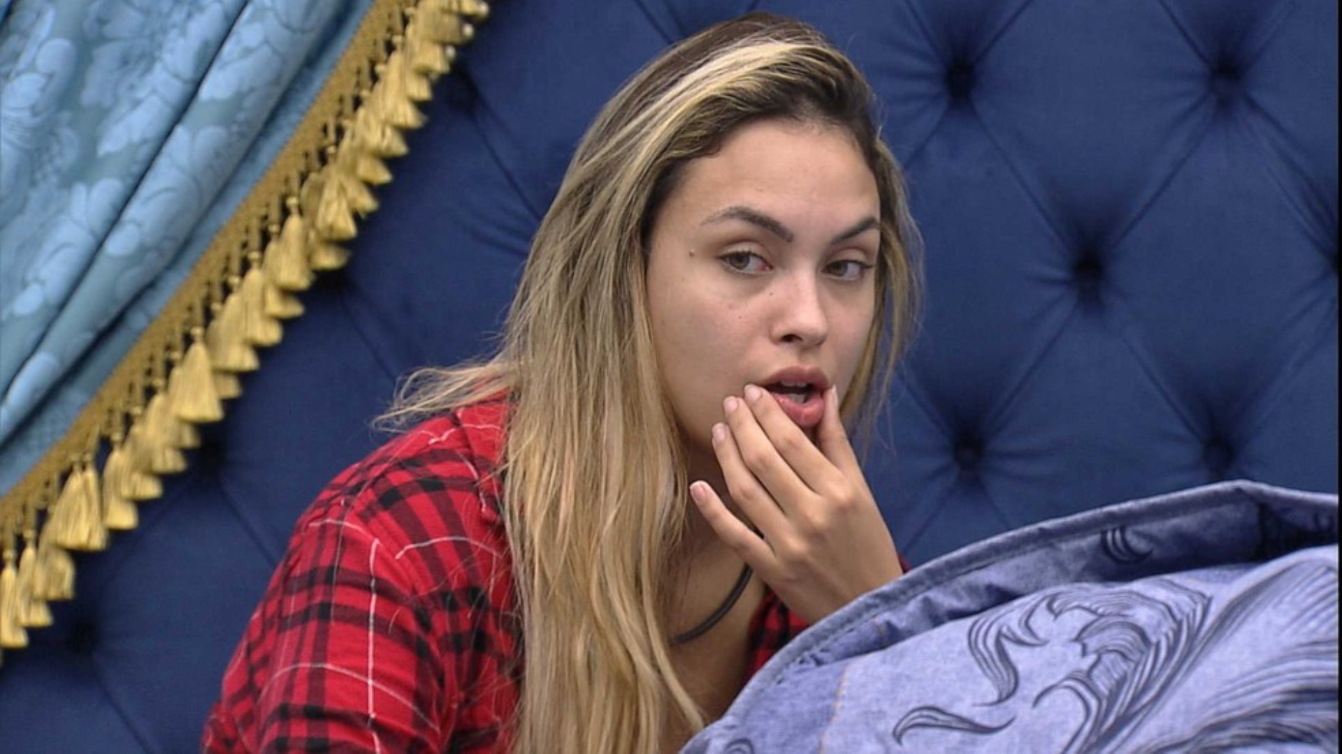 BBB21: Após volta de Carla Diaz, Sarah se preocupa: “Será que a gente falou coisa que não podia?”