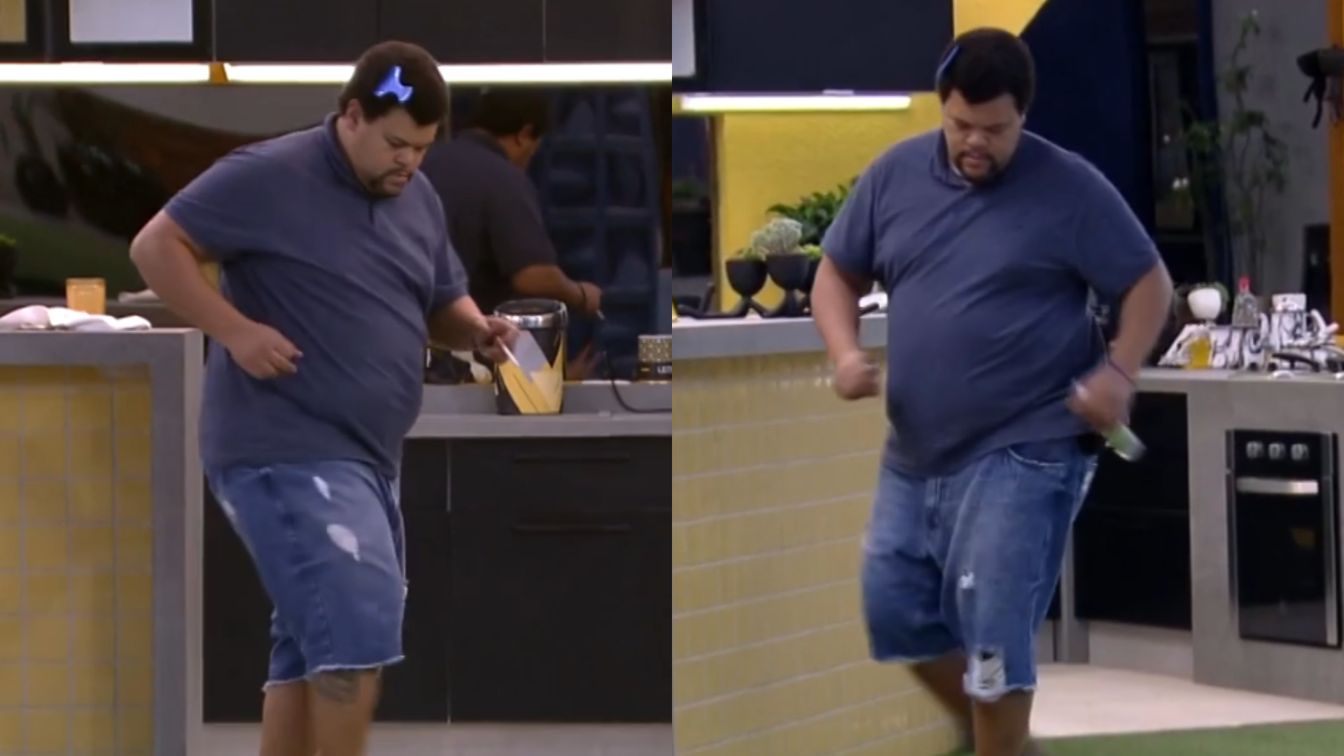 BBB20: Sozinho, Babu Santana presta homenagem para Moraes Moreira sem saber de sua morte