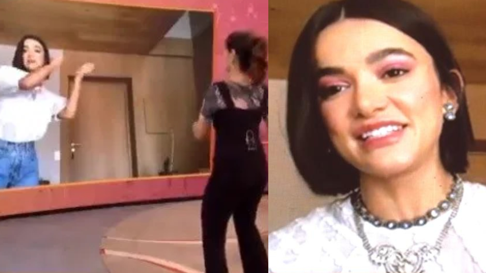 Manu Gavassi ensina sua coreografia oficial para Fátima Bernardes e leva a web à loucura: “Perfeitas, né”