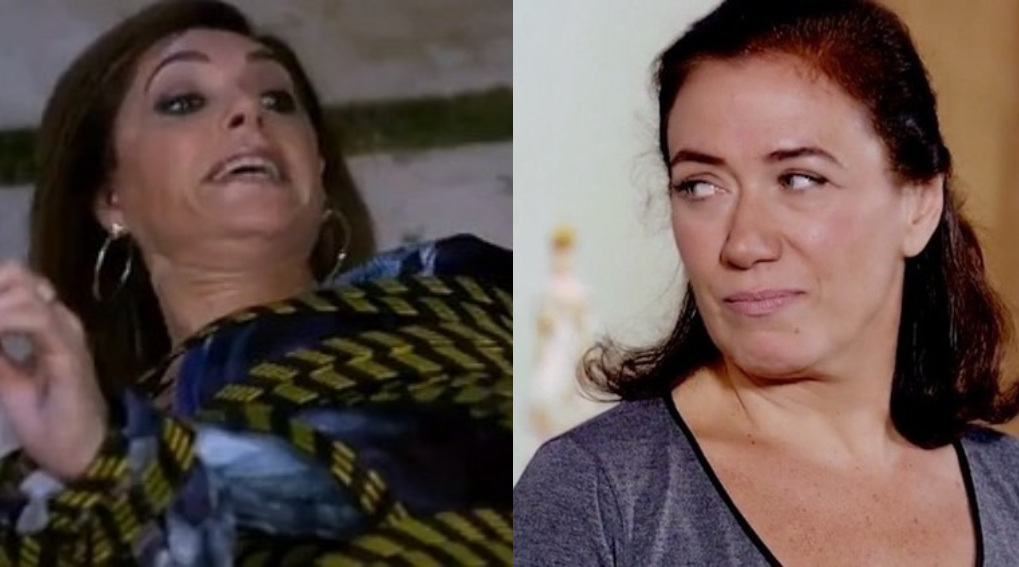 Fina Estampa: Ao ser provocada, Griselda amarra Tereza Cristina no jardim