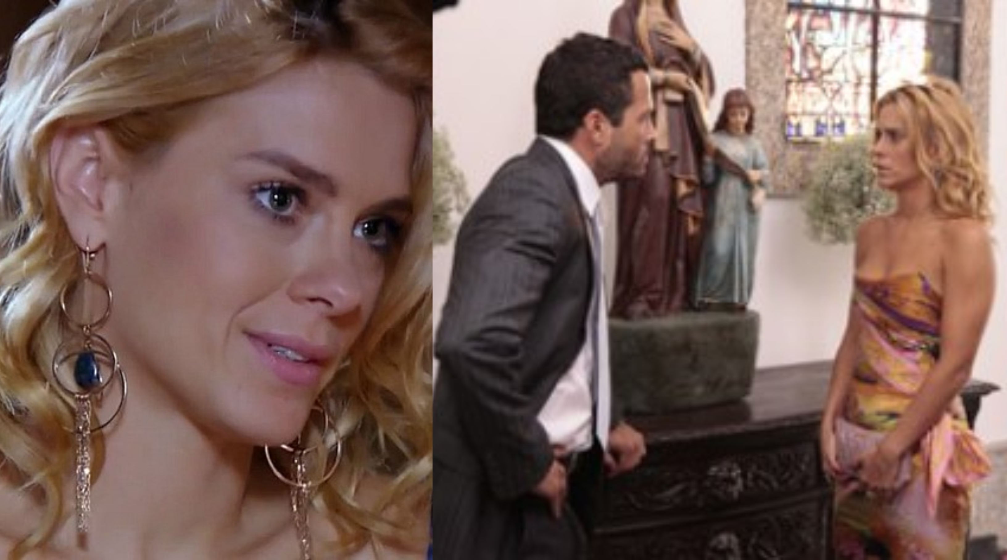 Fina Estampa: No casamento de Amália, Teodora revela que está grávida de Quinzé