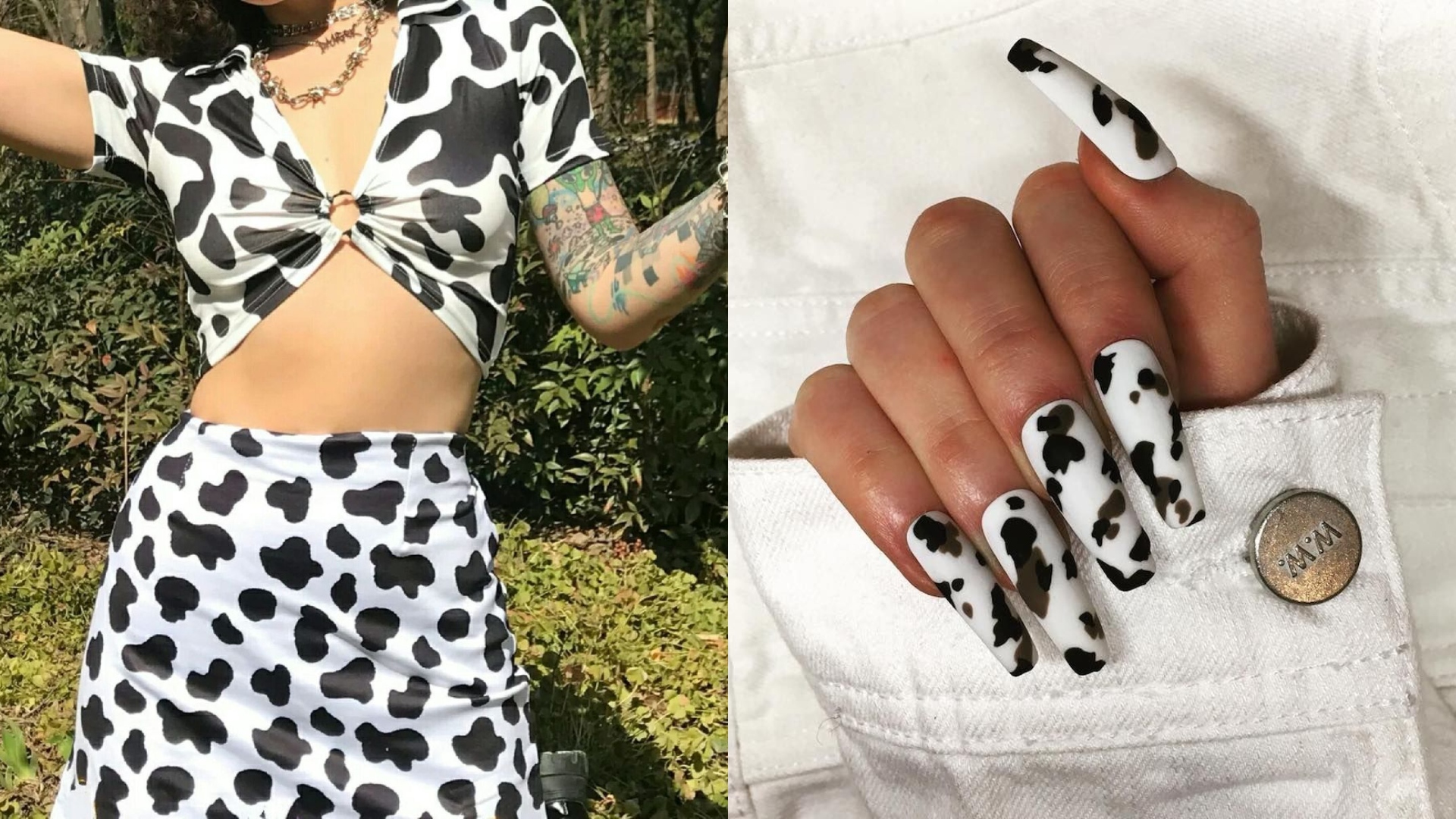 MUUU! Seja nas unhas, make ou roupas, a estampa de vaquinha virou tendência