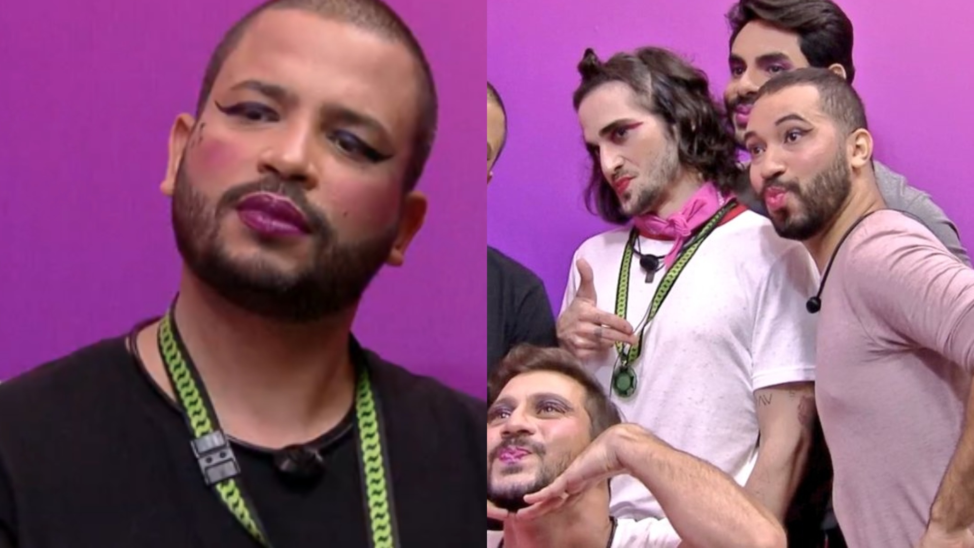 BBB21: Masculinidade frágil? Aqui não! Fiuk, Projota, Caio, Rodolffo e Gilberto são maquiados pelas sisters