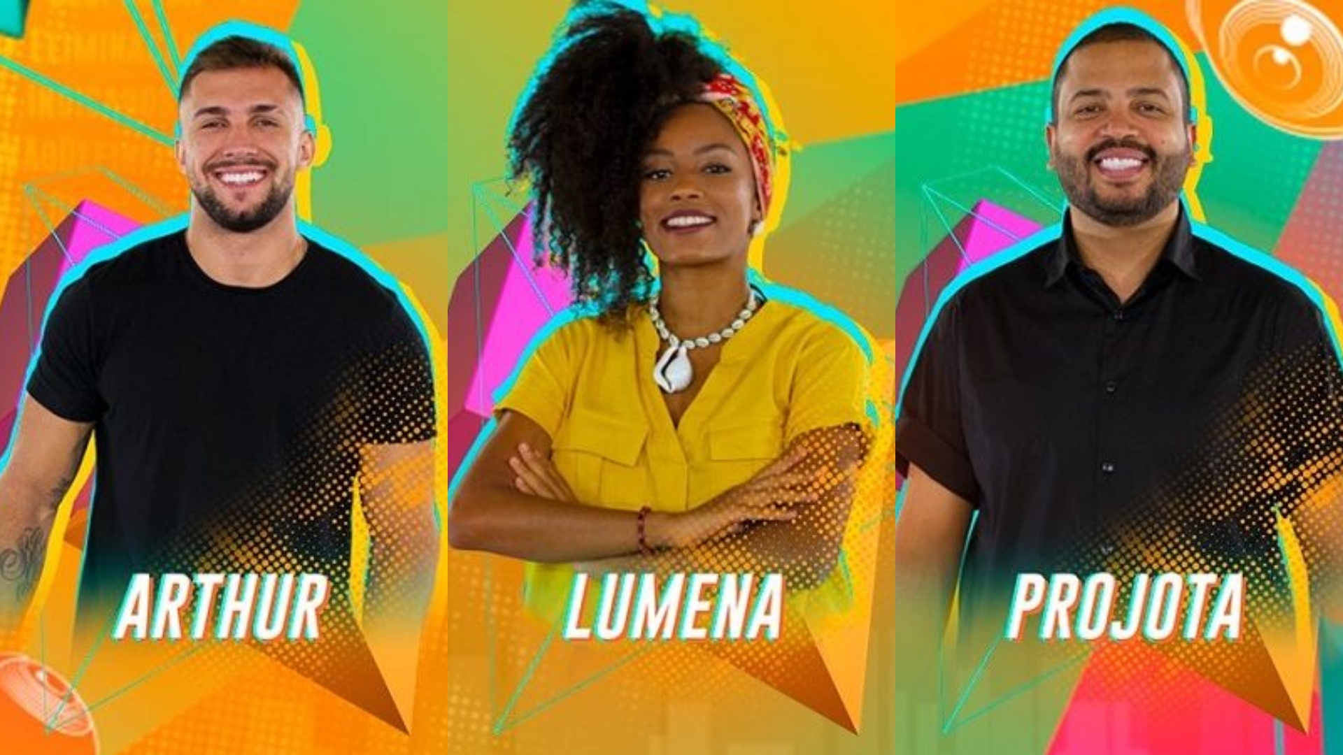 BBB21: QUE TRIO! Arthur, Lumena e Projota formam o quinto Paredão do programa; entenda como a berlinda foi desenhada