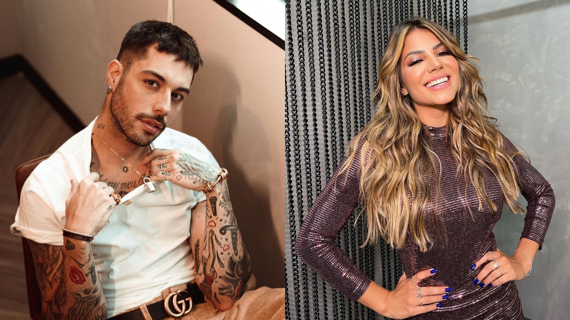 Após serem apontados como affairs, internautas suspeitam que Hariany Almeida e Gui Araújo estavam juntos