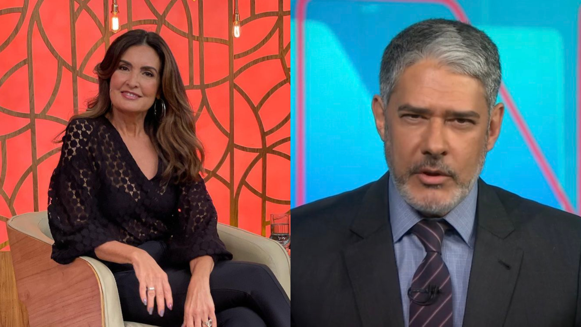 Separados há mais de cinco anos, Fátima Bernardes elogia novo visual de William Bonner