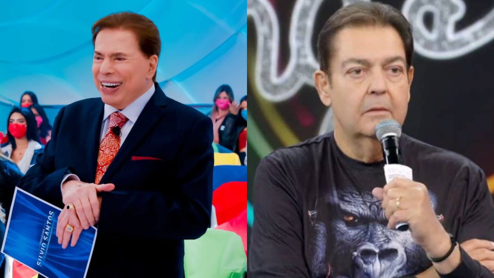 Climão! Silvio Santos alfineta saída de Fausto Silva da TV Globo: “Coitado”