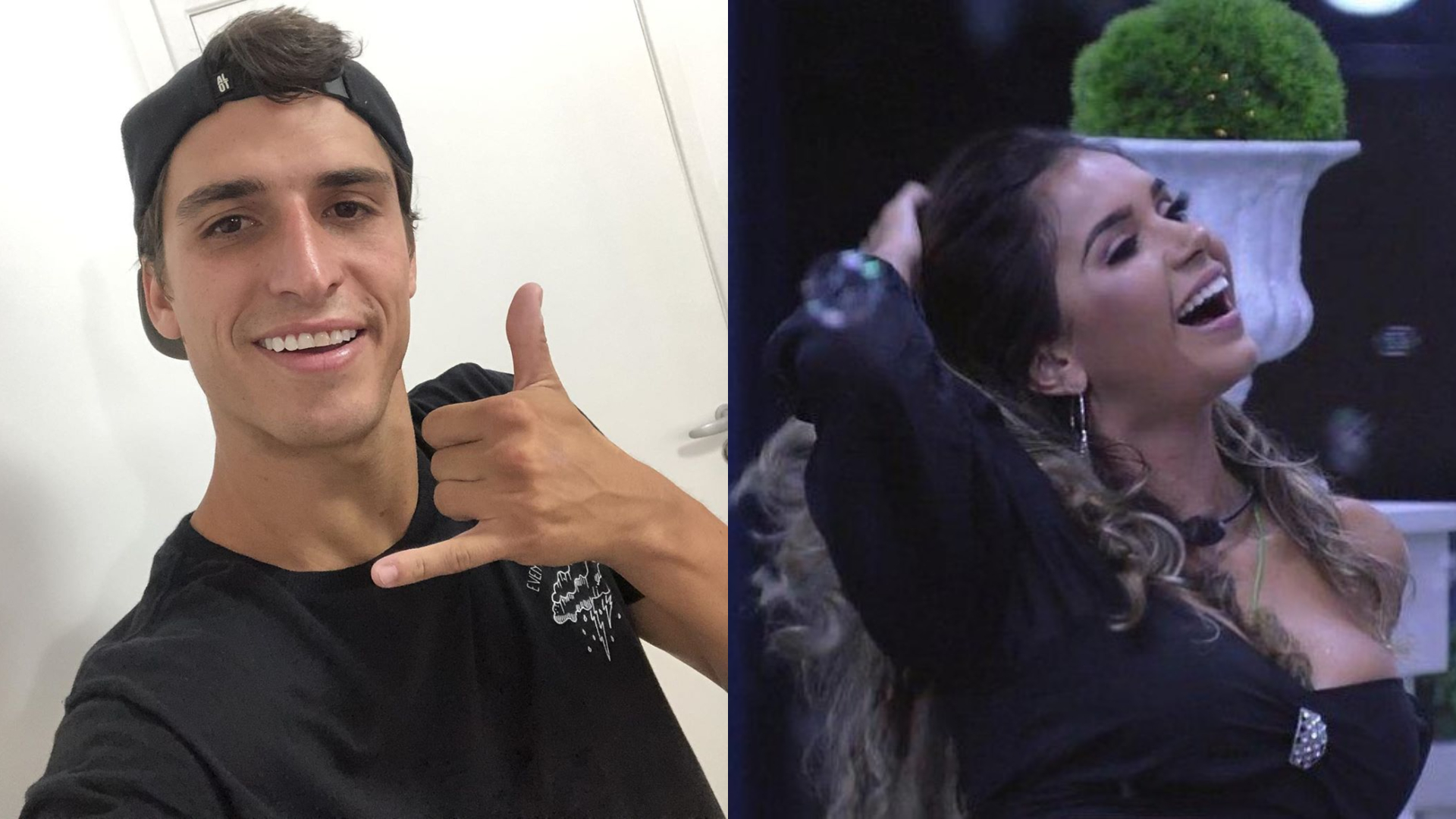 BBB 20: Felipe e Gizelly dão primeiro beijo da edição durante festa ‘Gatos e Ratos’