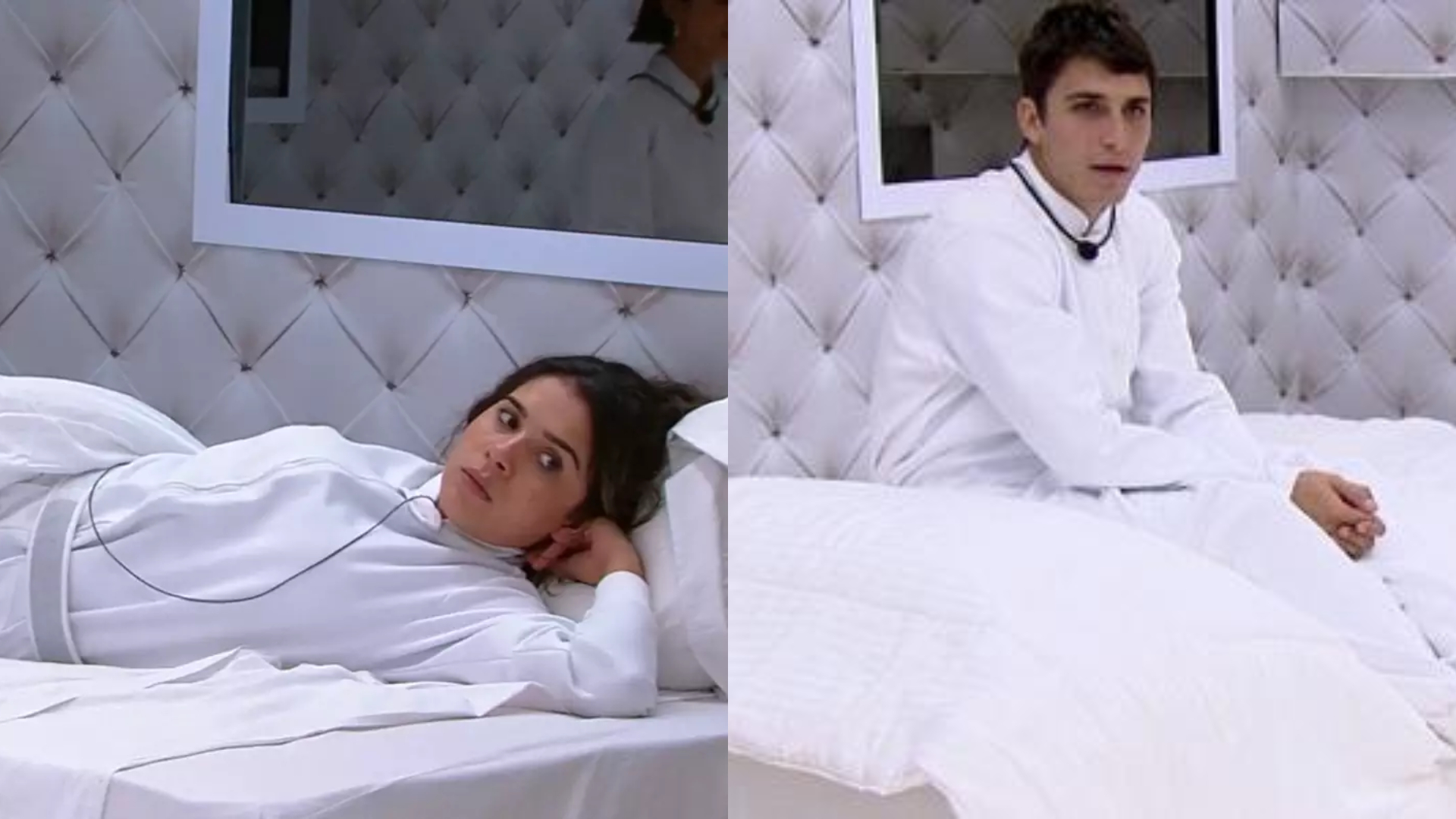 BBB20: Apaixonada? No Quarto Branco, Gizelly brinca e questiona Prior: “Minha sogra vai gostar de mim?”