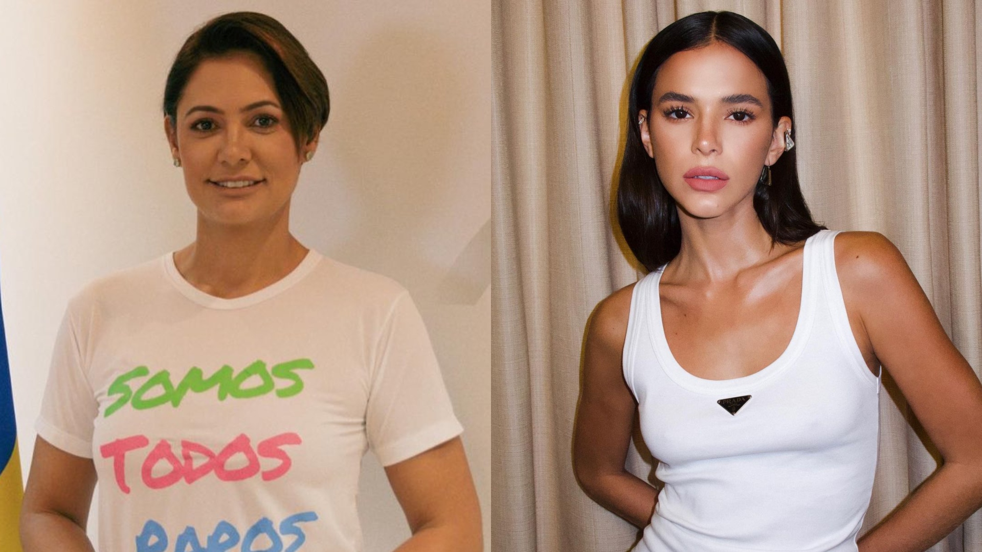 Michelle Bolsonaro xinga Bruna Marquezine de “vulgar”