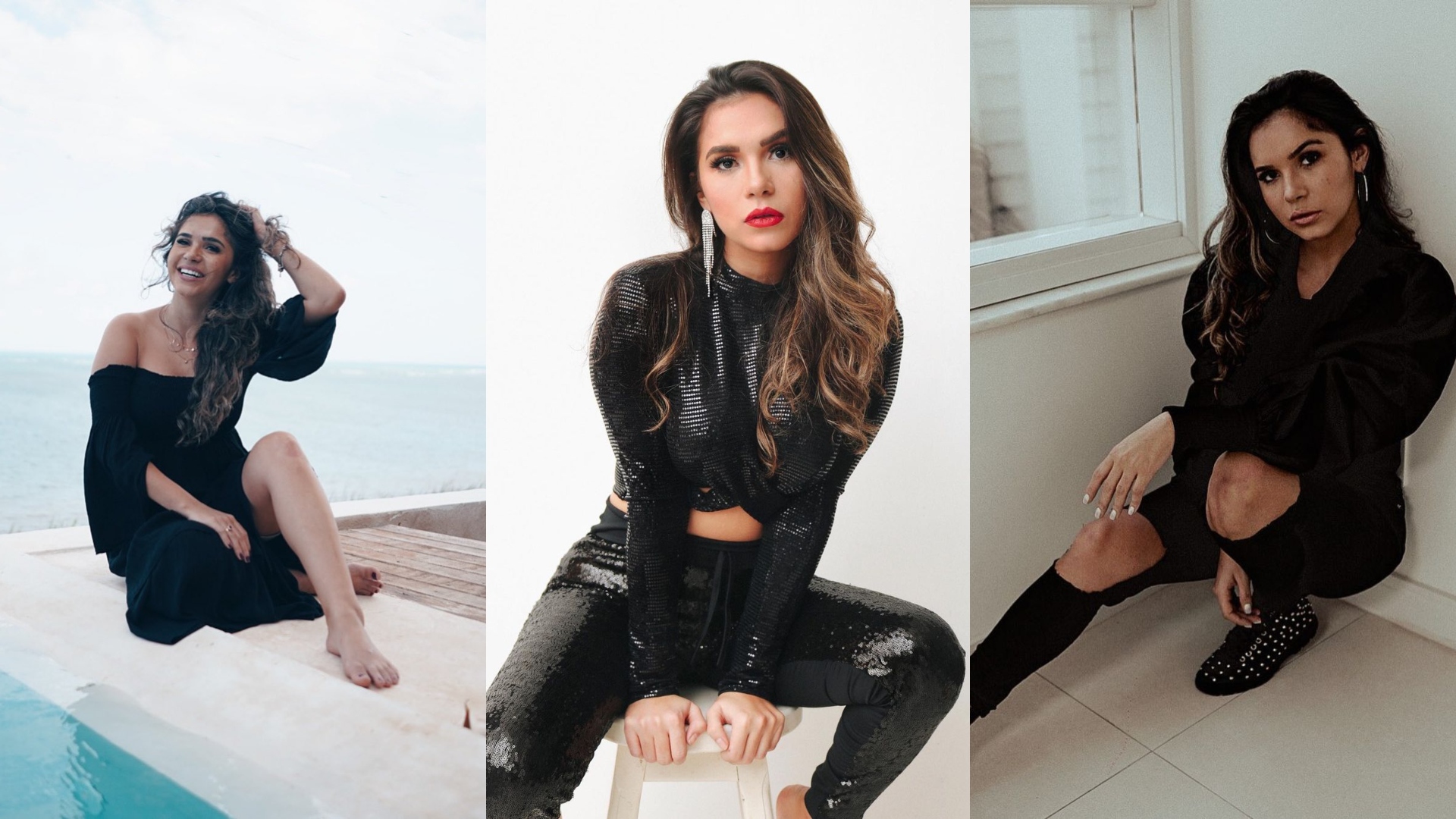All black! Relembre 5 vezes que Gizelly Bicalho usou looks montados só com peças pretas