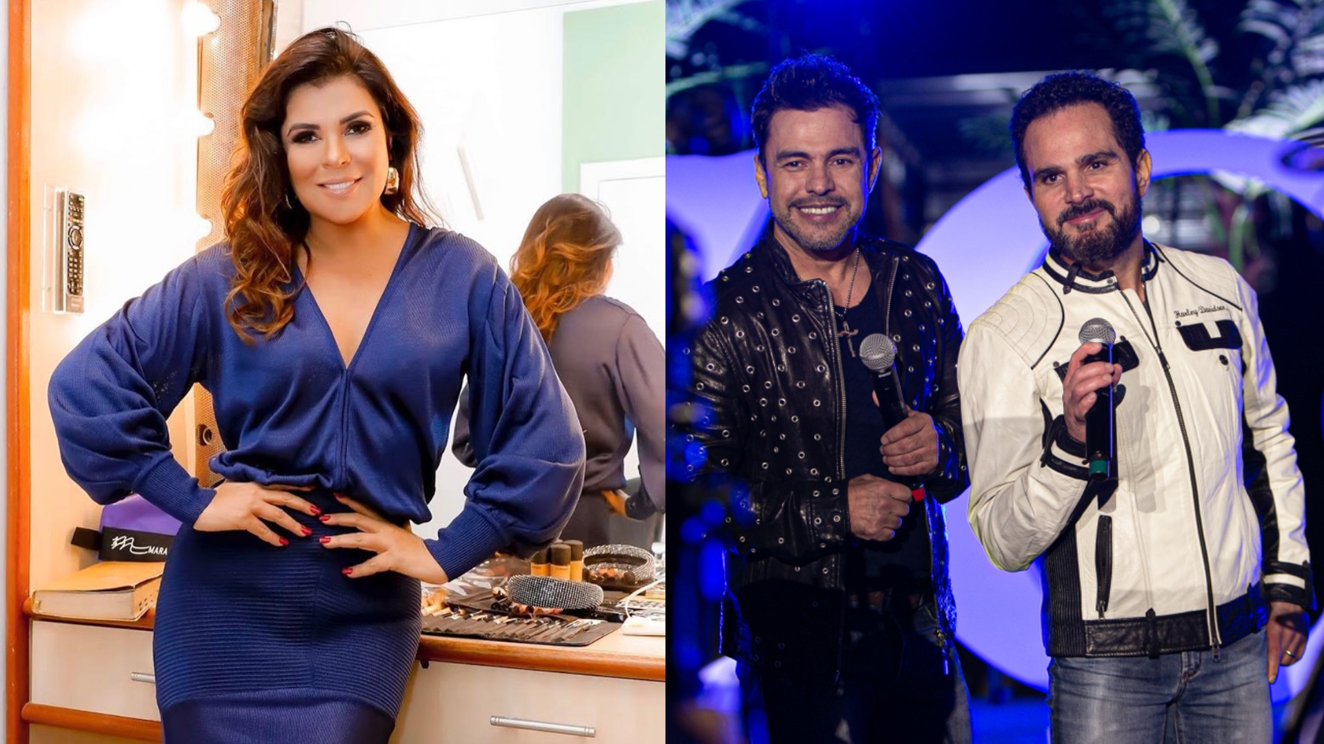 Mara Maravilha relembra clique nostálgico ao lado de Zezé Di Camargo e Luciano e revela ciúmes: “Segredo que guardava”