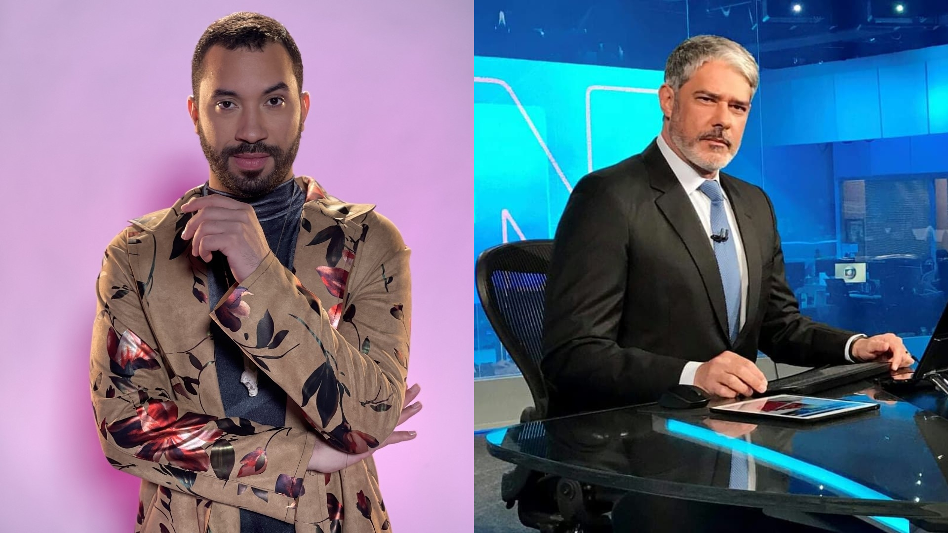 Ao vivo, Gil do Vigor manda recado direto para William Bonner