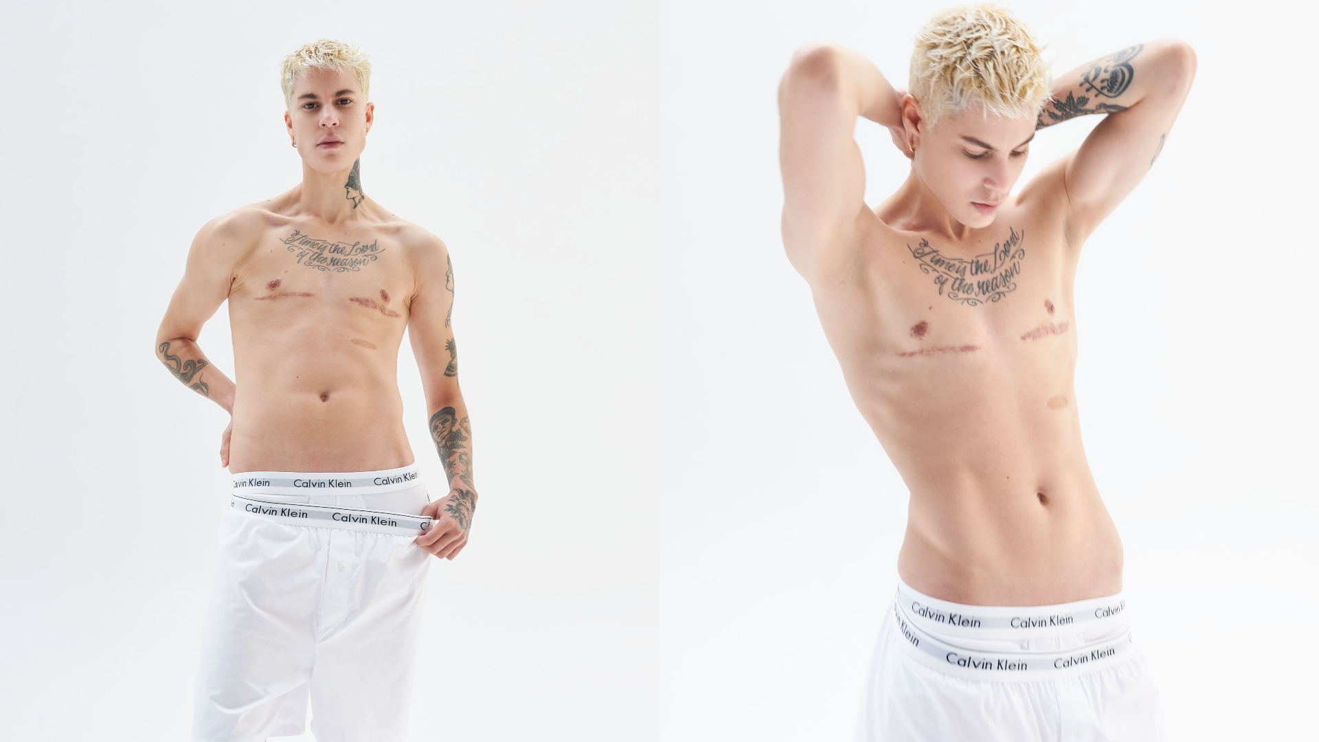 Representatividade trans: Sam Porto, modelo brasileiro, estrela primeira campanha de underwear