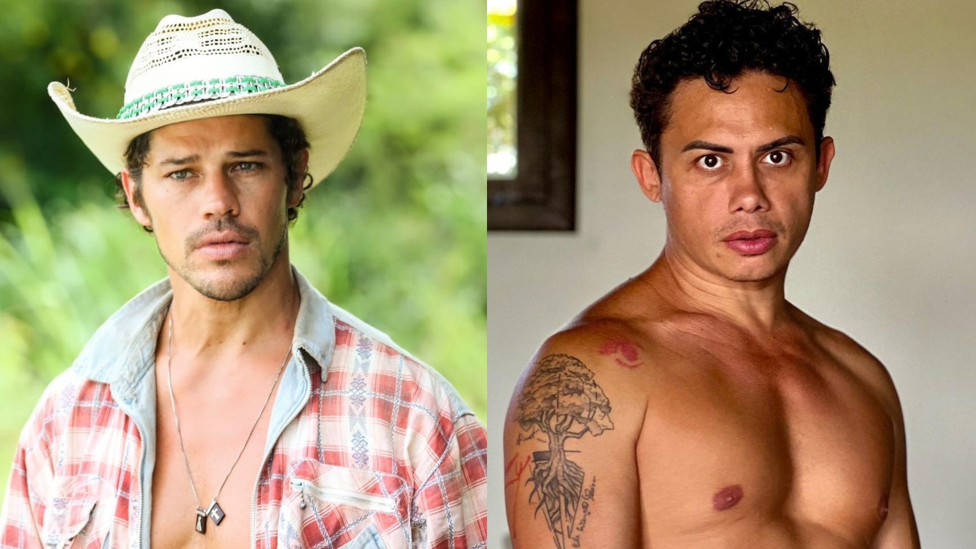 José Loreto e Silvero Pereira são flagrados trocando carinhos nos bastidores de ‘Pantanal’