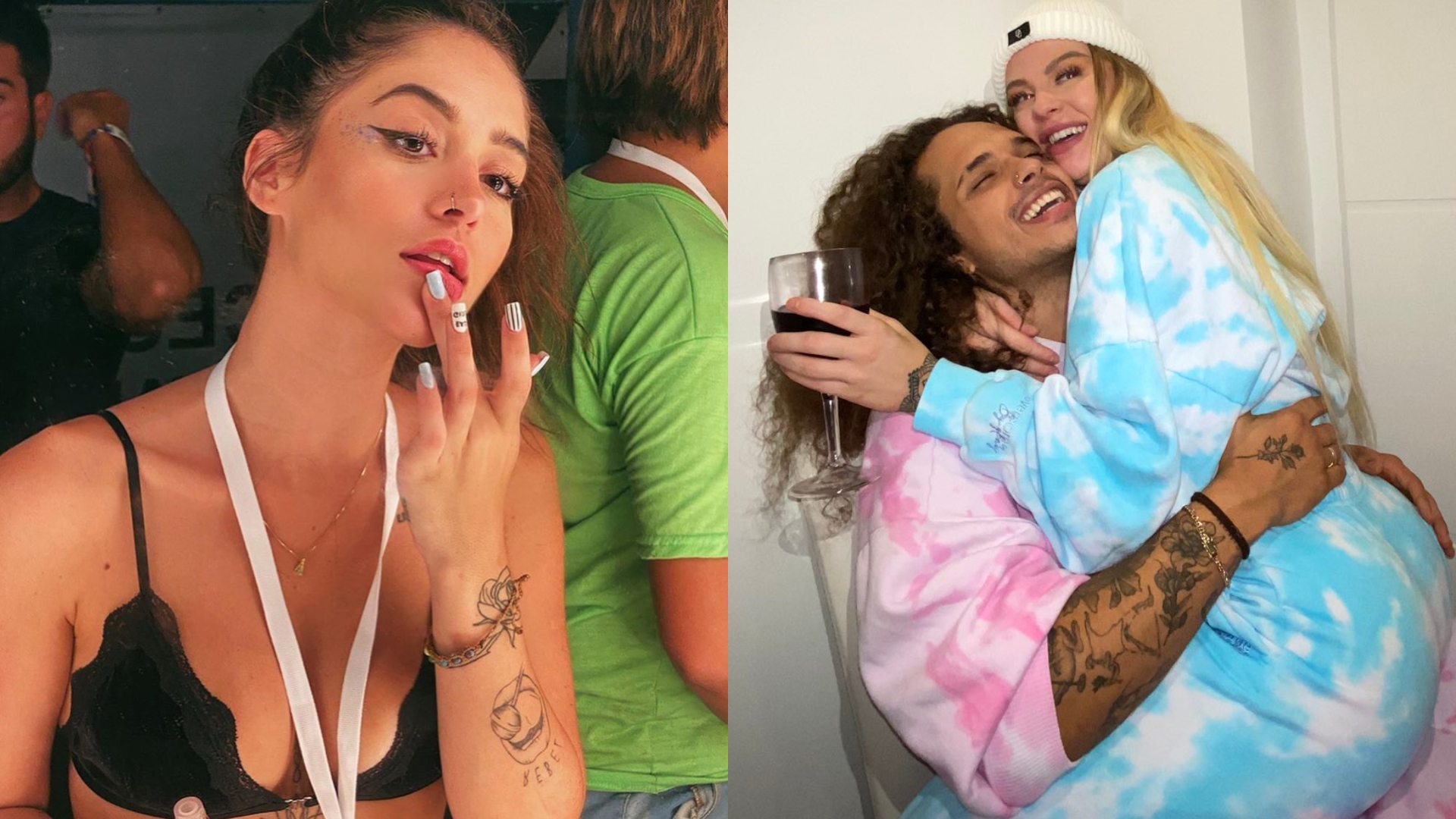 EITA! Foto de Luísa Sonza recebendo um beijo de Vitão e Thaylise Pivato, ex do cantor, viraliza na web