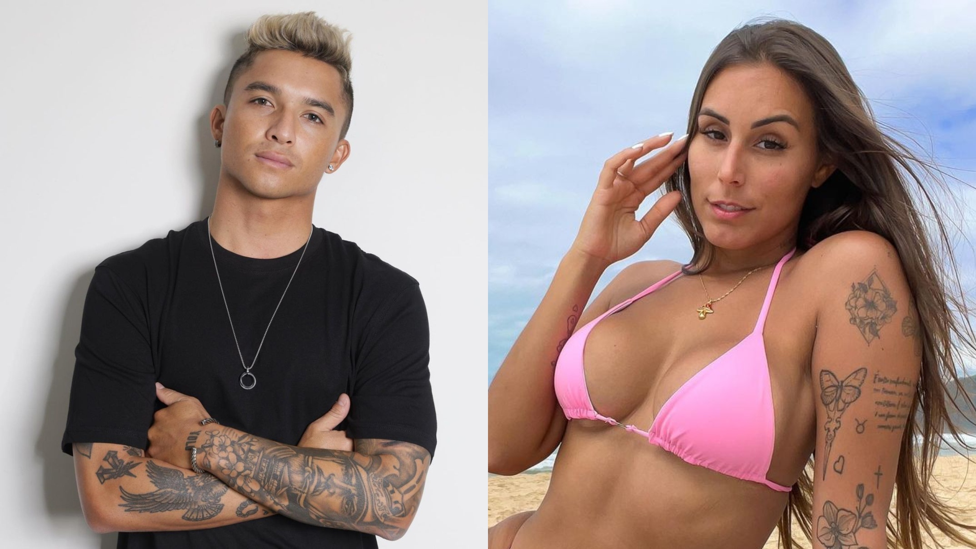 Nakagima e Ste Viegas, participantes do Ilha Record, assumem namoro