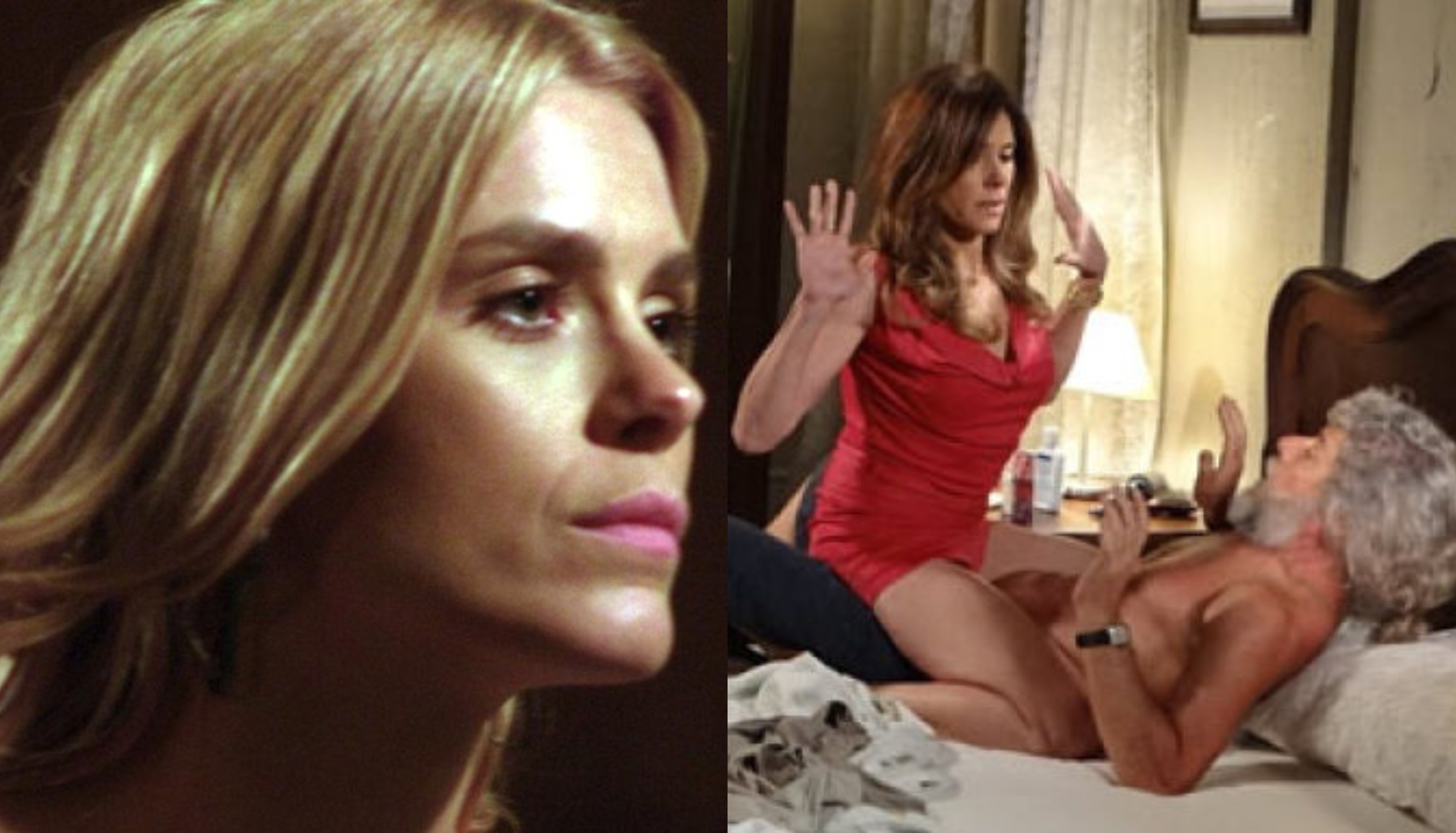 Fina Estampa: Teodora flagra Pereirinha e Tereza Cristina em momento de sexo selvagem