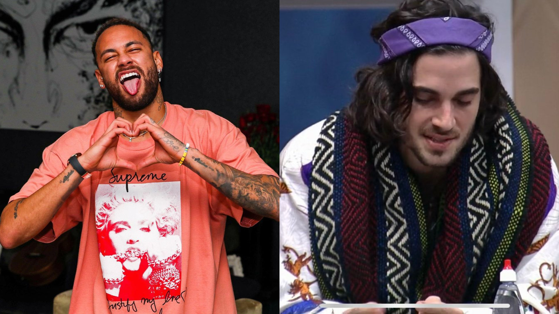BBB21: Neymar Jr. faz brincadeira com estilo de Fiuk