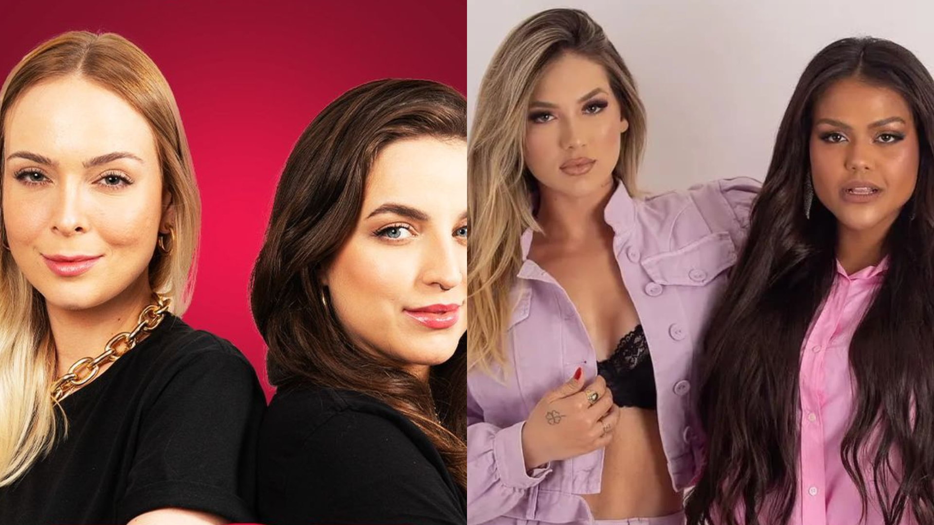 Tata Estaniecki e Bruna Uzueta interrompem transmissão após equipe desligar os equipamentos para ir ao Podcast de Virgínia Fonseca e Camila Loures