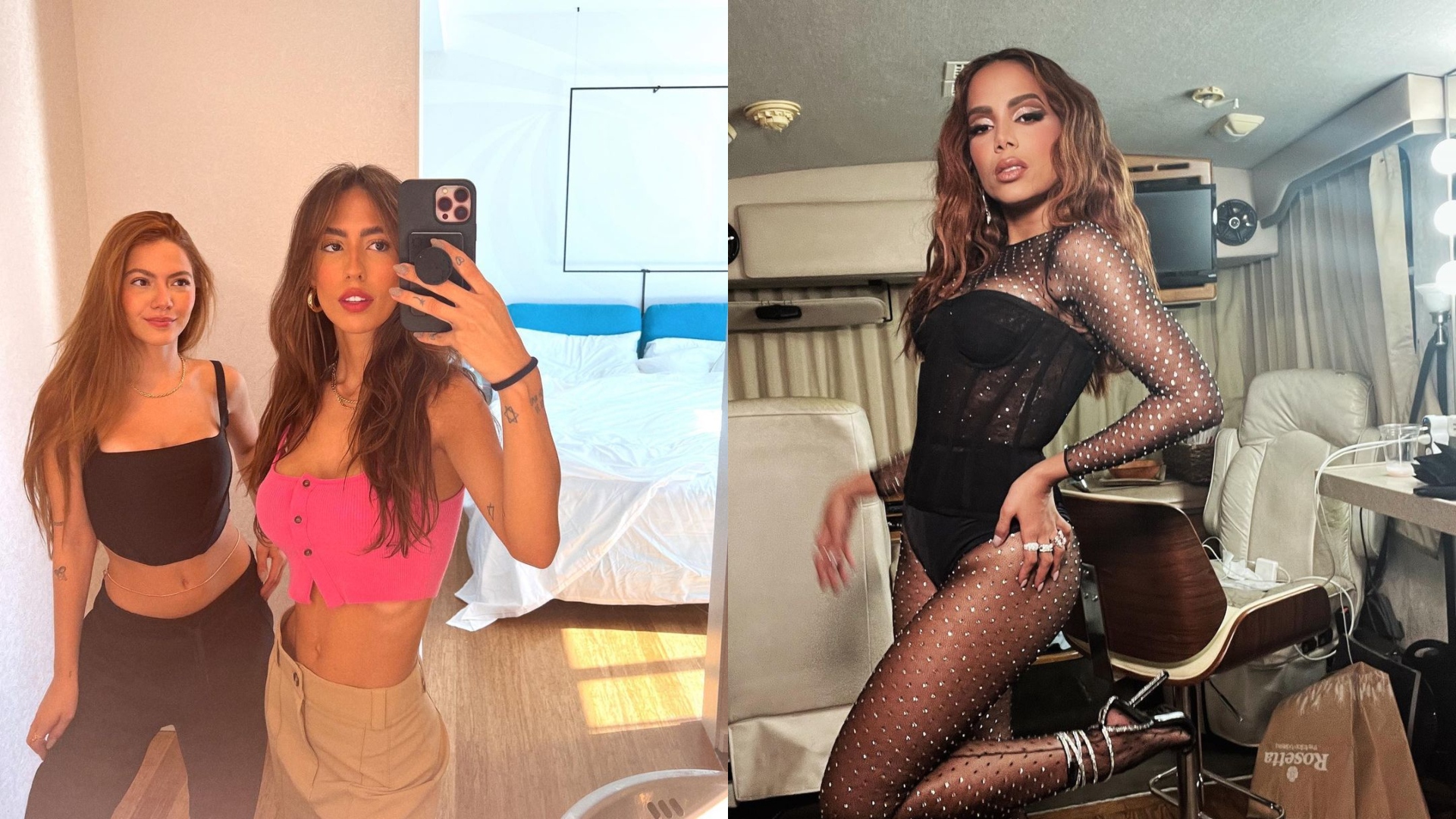 Anitta encontra Gabi Brandt e Sarah em Los Angeles para curtir a cidade