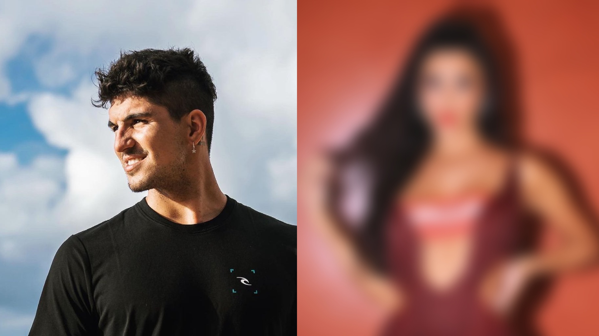 Gabriel Medina troca beijos com ex de cantor famoso
