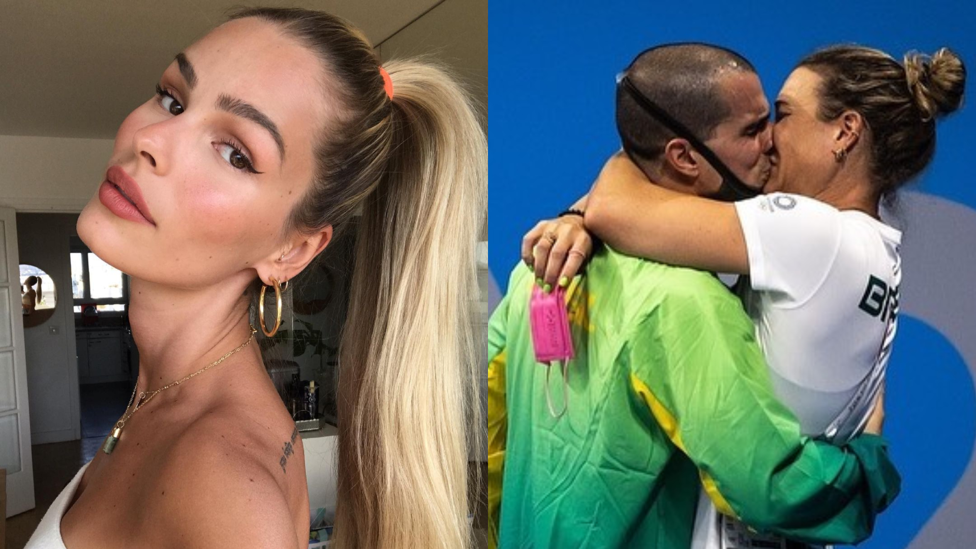 Yasmin Brunet quebra o silêncio e comenta sobre beijão de medalhista Olímpico e esposa nos Jogos