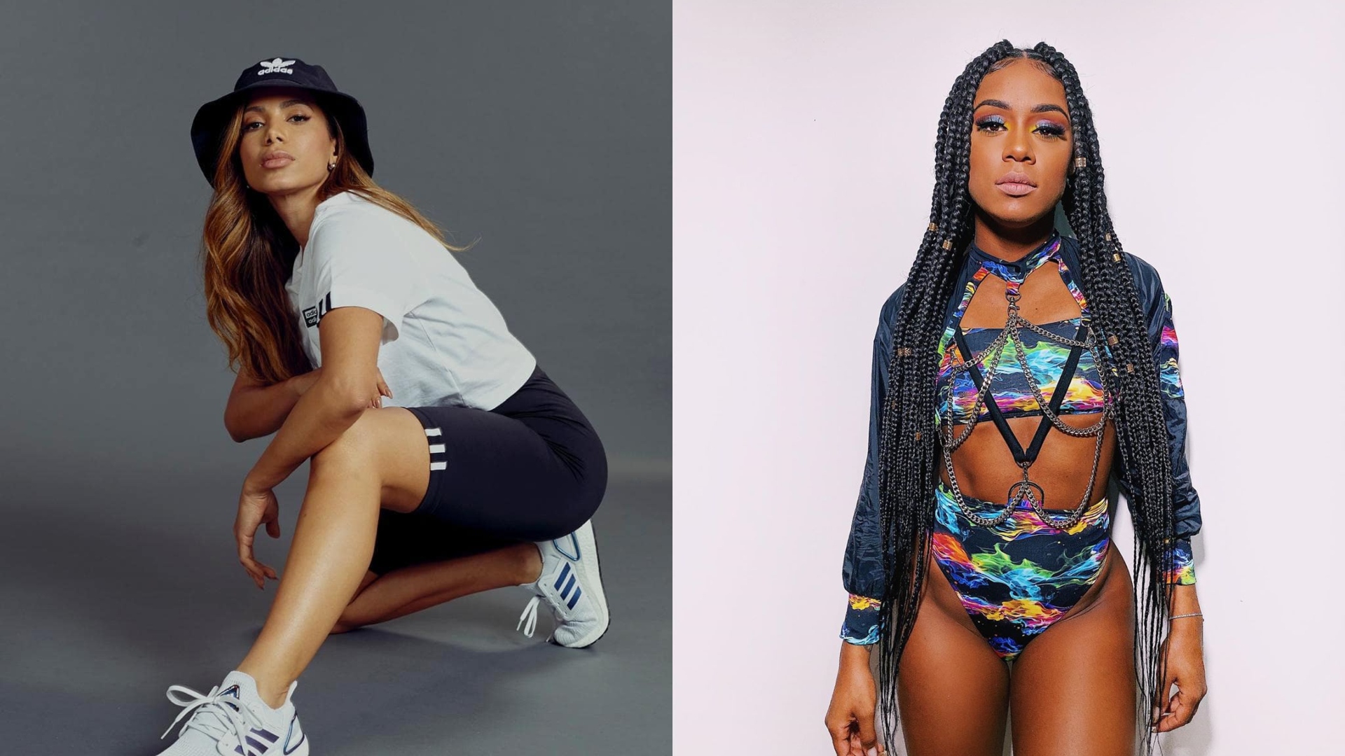 Combatchy? Que nada! MC Rebecca agarra Anitta em ensaio para bloco de Carnaval