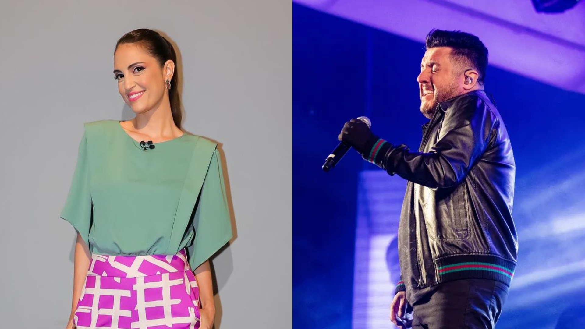 Chris Flores dispara opinião sobre ereção de Bruno, da dupla com Marrone, durante show