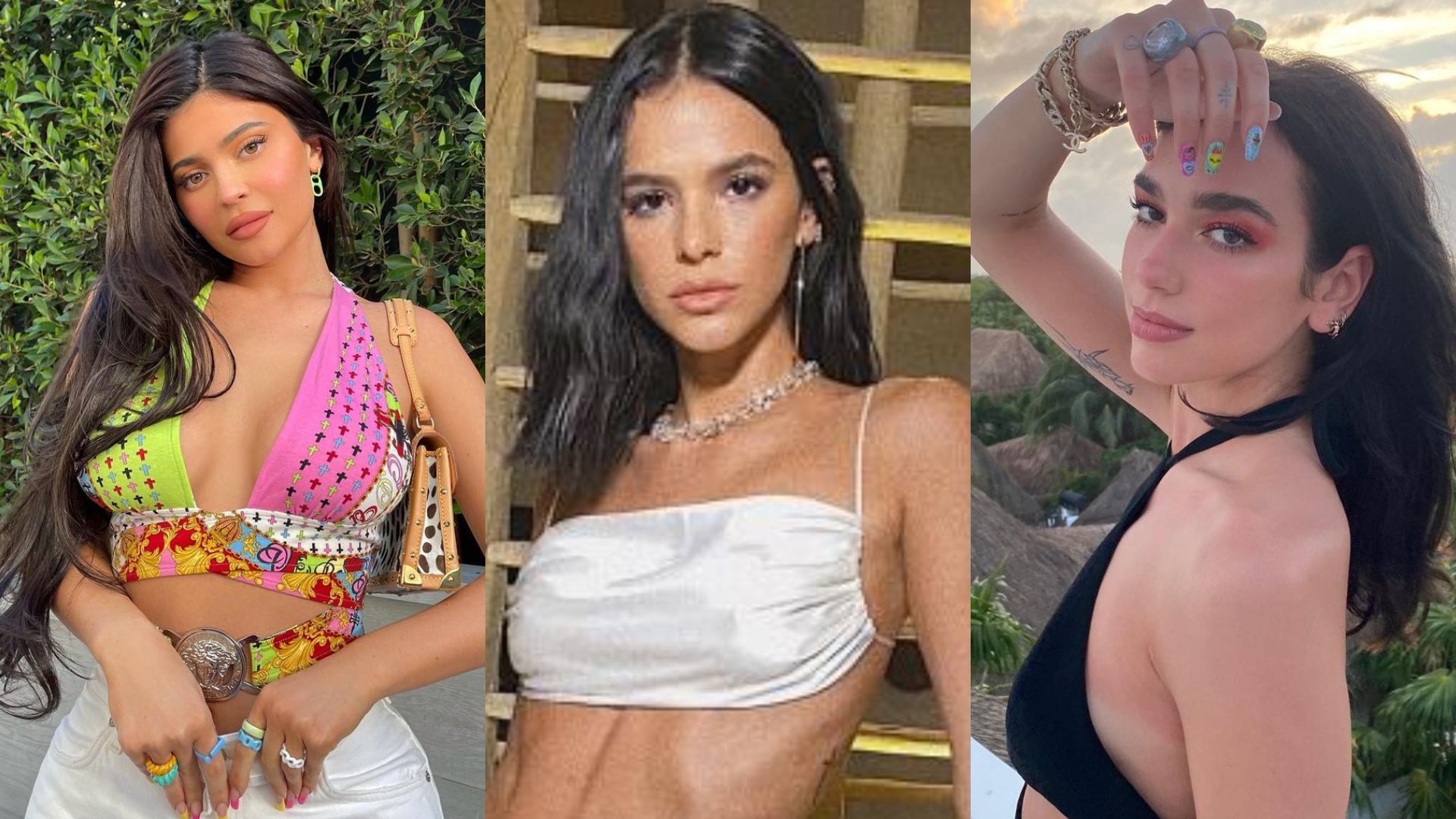 Bruna Marquezine usa mesmo vestido de Kylie Jenner e Dua Lipa avaliado em R$ 600
