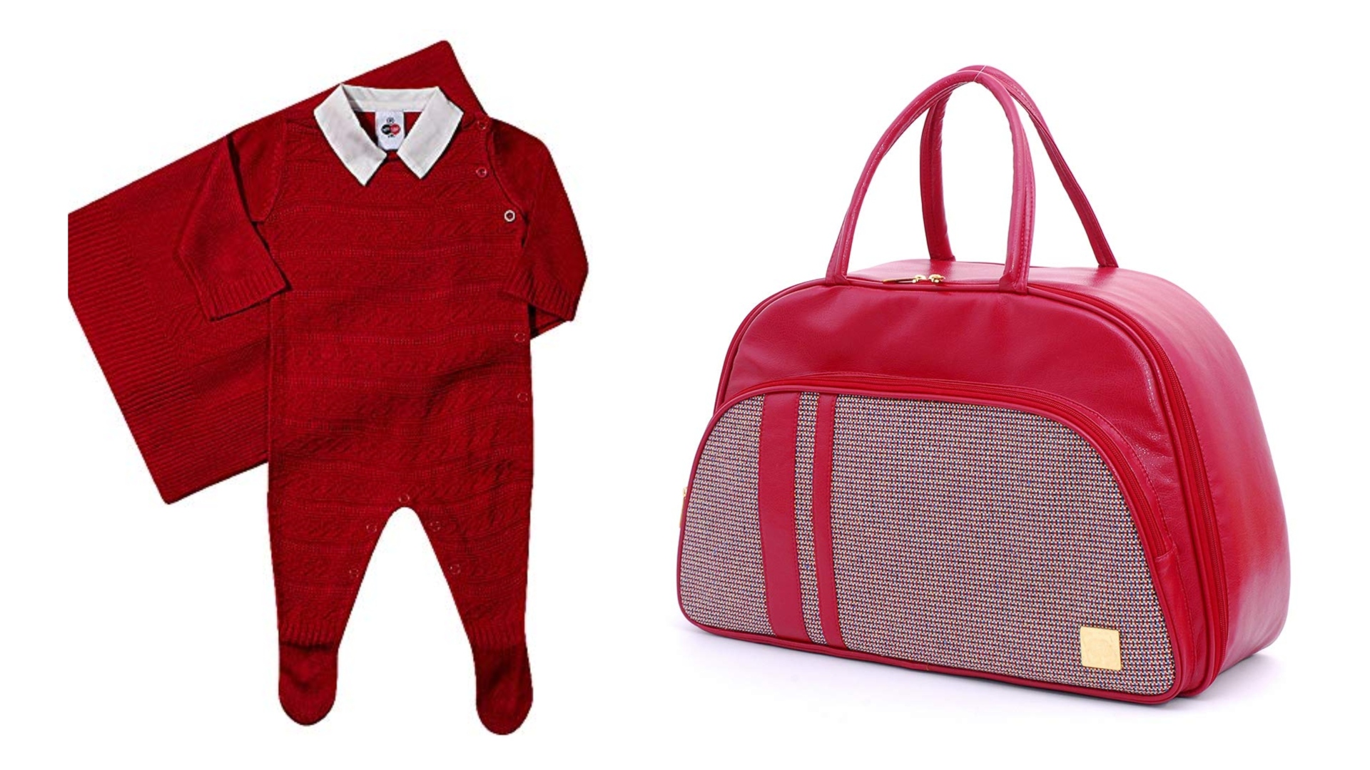 Bebê de vermelho! Entre na onda das famosas e adquira 8 itens para sair da maternidade com muito estilo