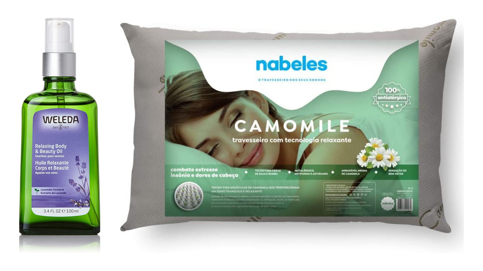 Travesseiro com camomila, sais de banho e muito mais: 7 itens para o seu momento relax