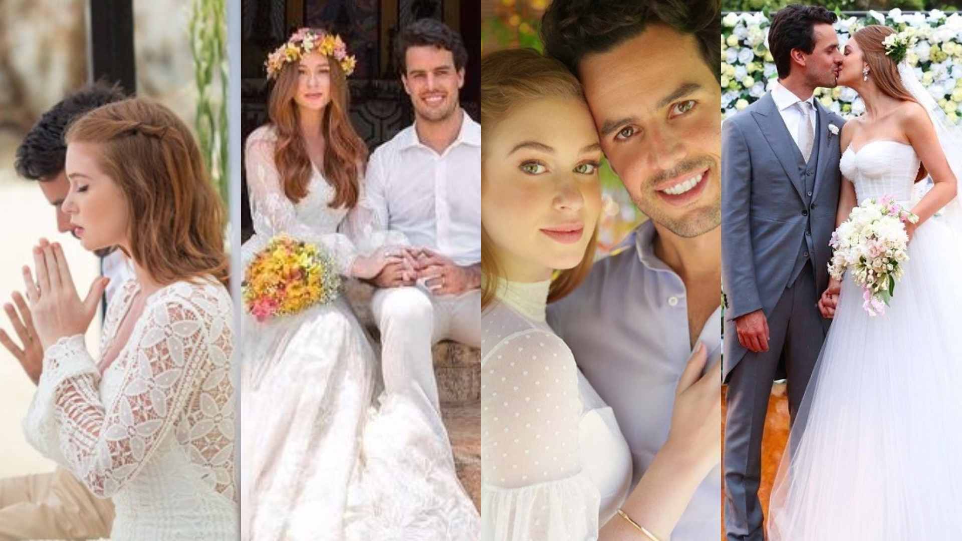 Relembre as quatro cerimônias de casamento de Marina Ruy Barbosa e Alexandre Negrão