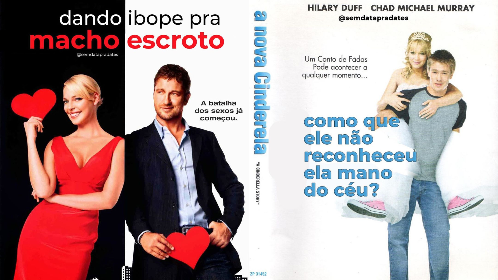 Títulos de comédias românticas são ‘adaptados’ para os dias atuais e nos mostram a verdade sobre os filmes