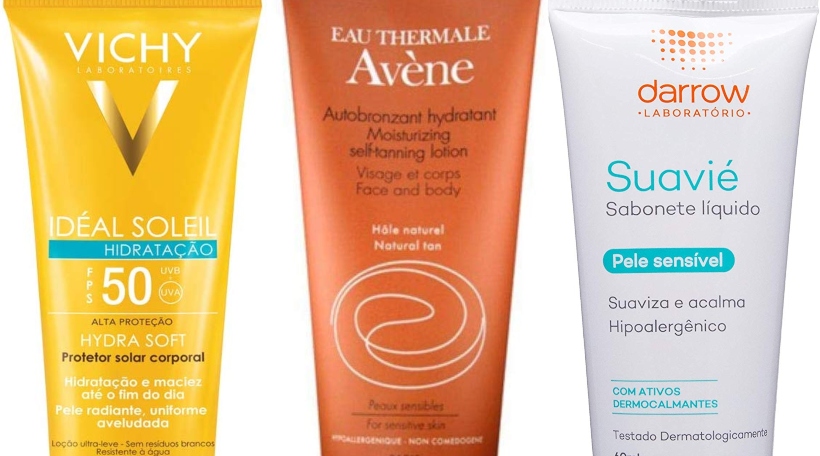 Produtos para cuidar da pele enquanto viaja