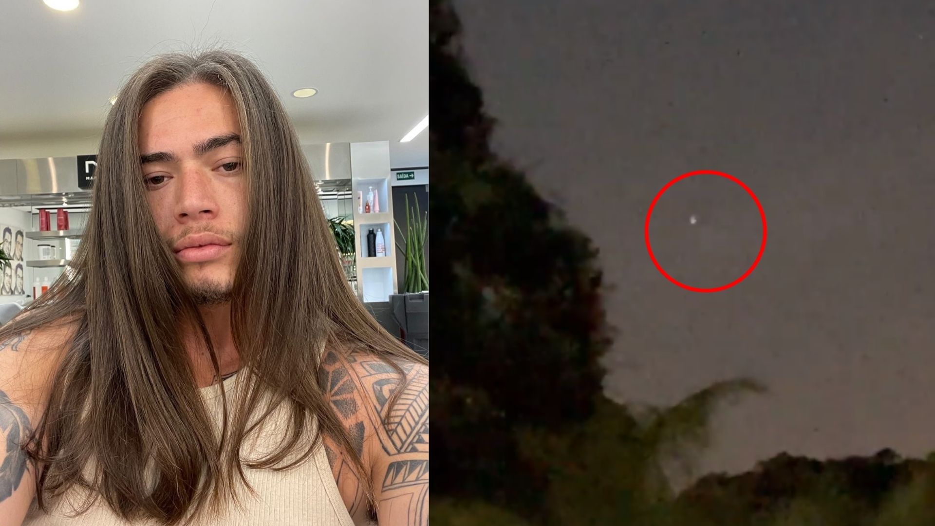 Whindersson Nunes flagra possível OVNI e garante que não era avião ou helicóptero: “Foi muito doido”