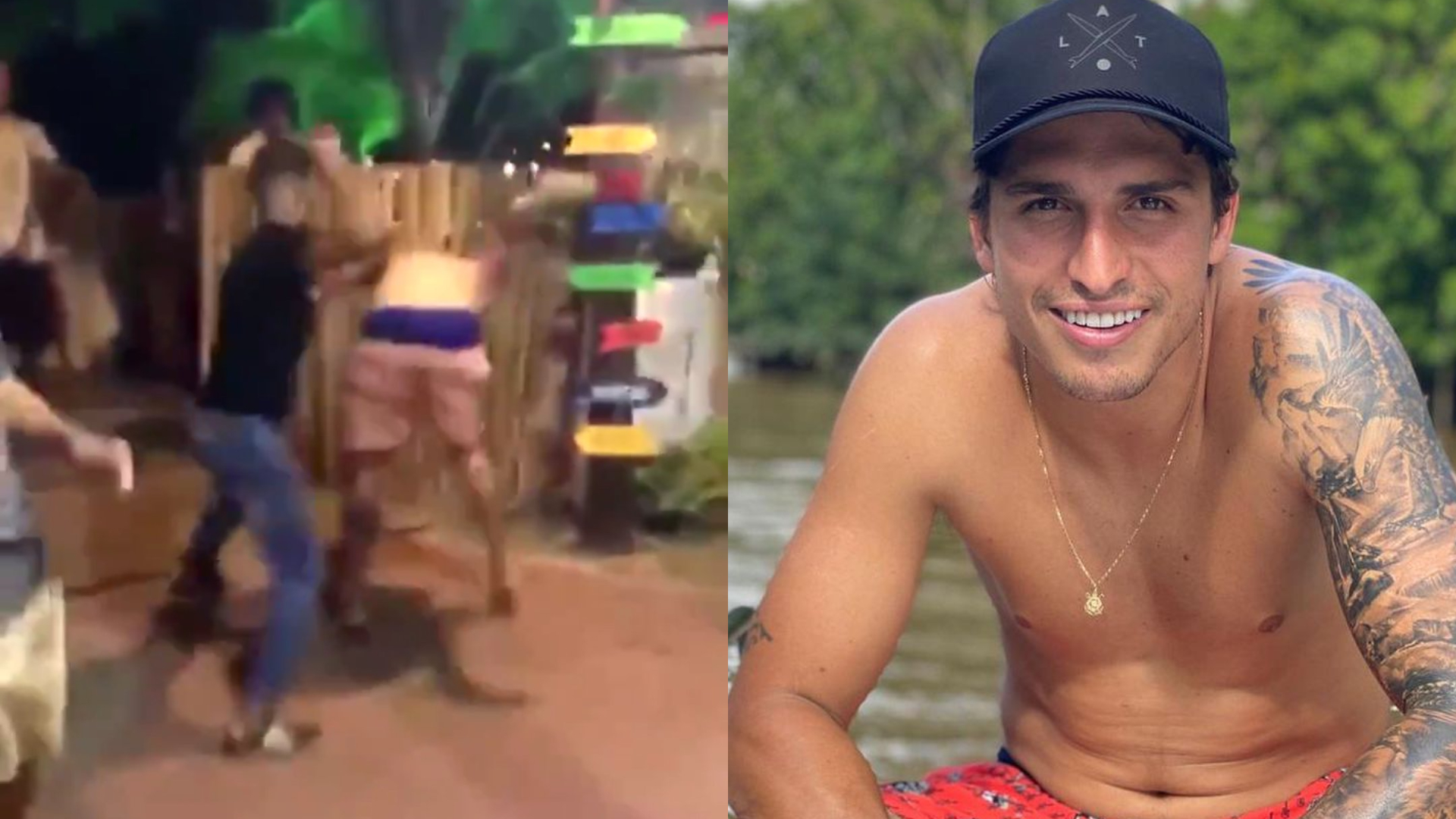 TRETA! Ex-BBB Felipe Prior se envolve em briga de bar e se pronuncia: “Tomei uns socos”