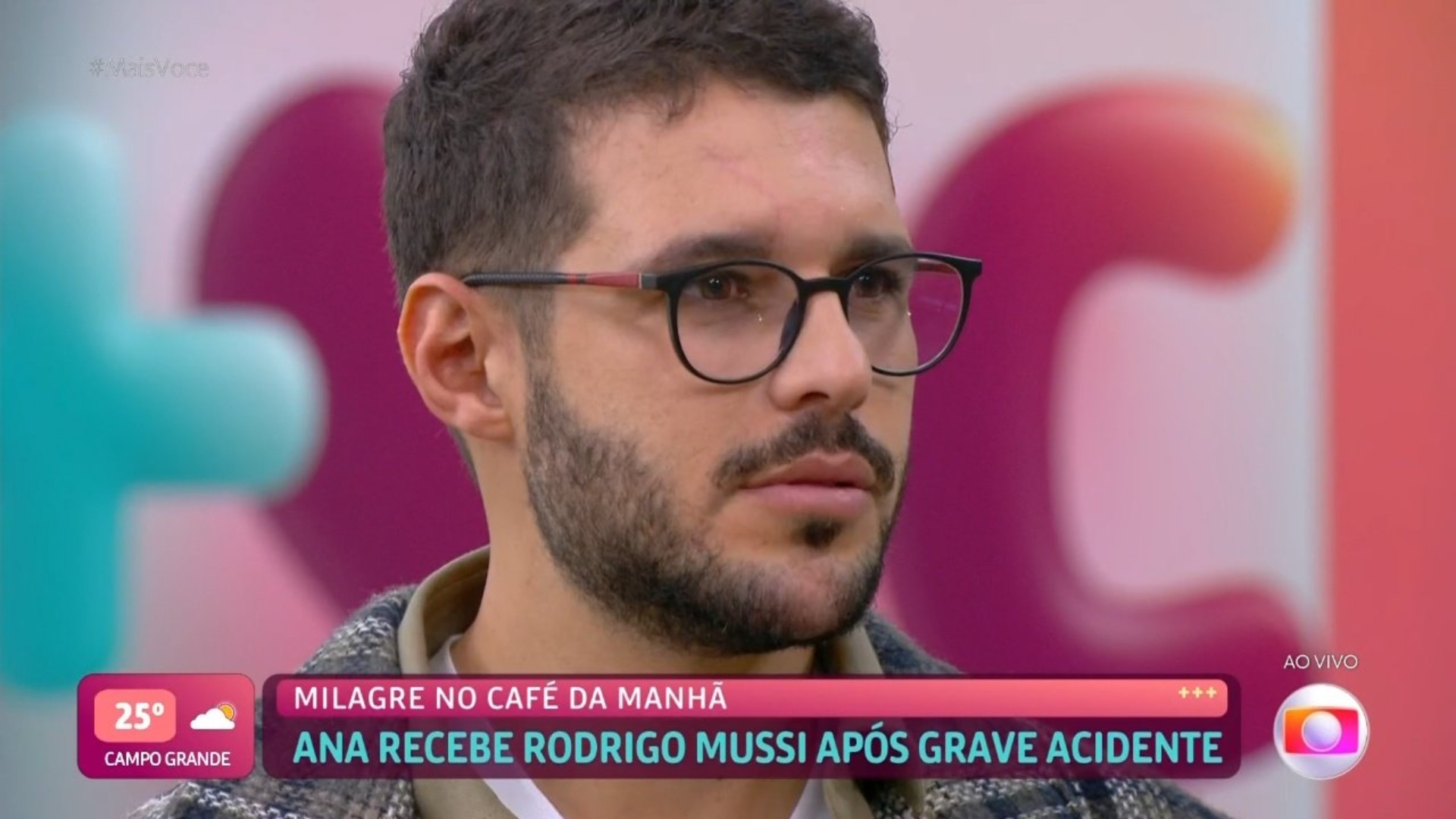 Ao vivo no ‘Mais Você’, Rodrigo Mussi desabafa sobre acidente gravíssimo: “Falava com Deus”
