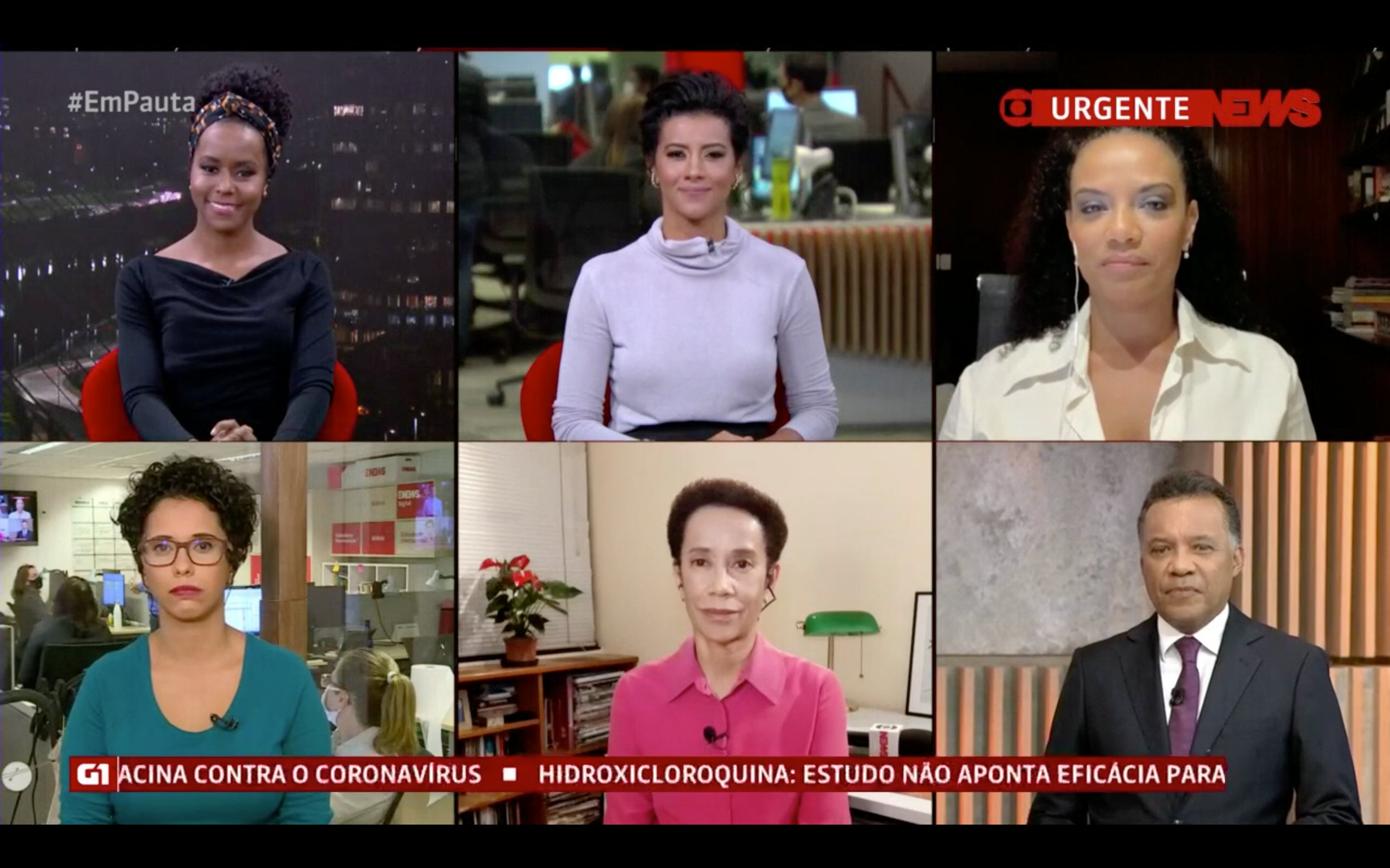 Momento histórico! A trajetória dos jornalistas negros da bancada integralmente representativa para comentar racismo