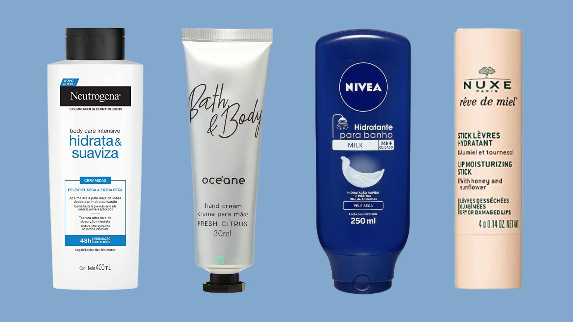 Hidratação: 6 produtos essenciais para a rotina de self care