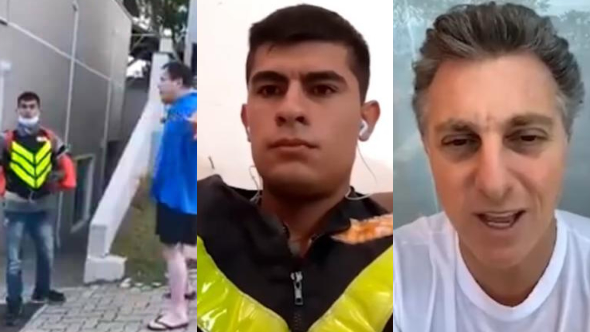 Entregador, que sofreu ofensas racistas, desabafa com Luciano Huck e ganha moto do apresentador