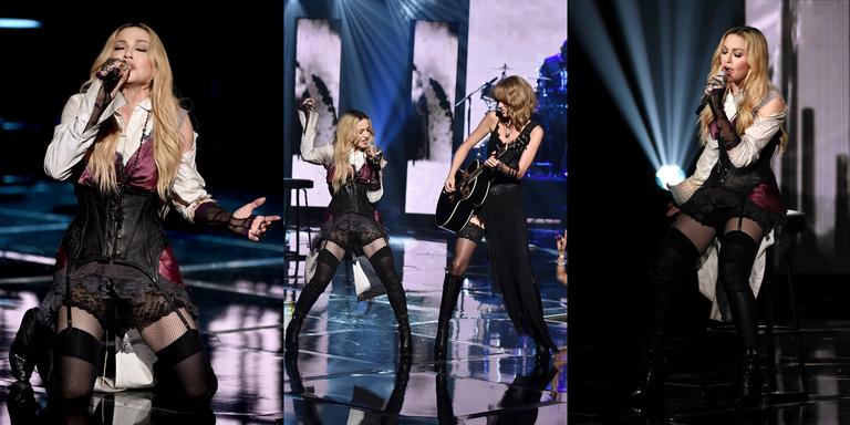 Lingerie à mostra: Madonna e Taylor Swift apostam na sensualidade