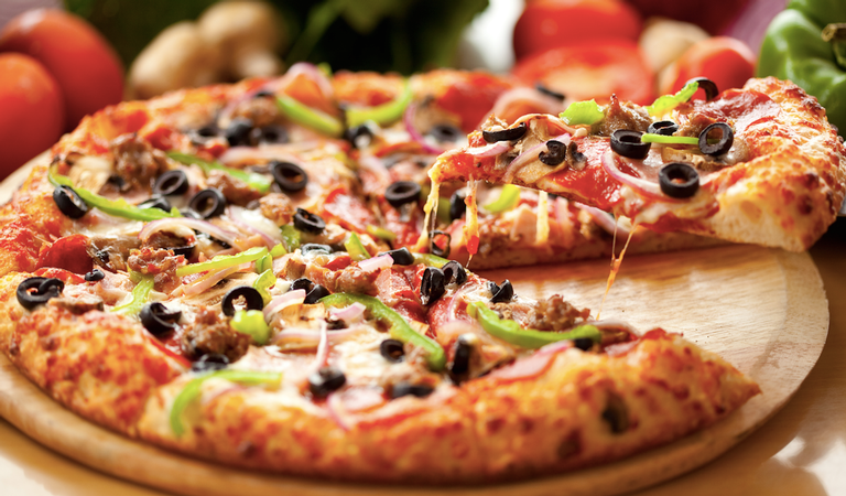 De dar água na boca: pizza de peito de peru