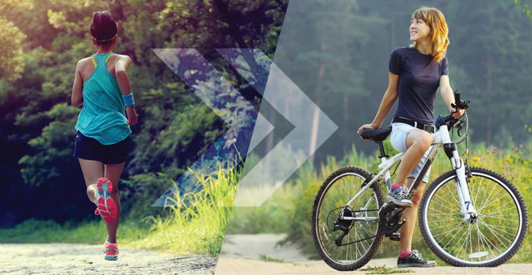 Correr ou pedalar?