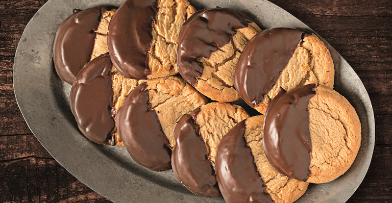 Receita do dia: Biscoito de baunilha com cobertura de chocolate
