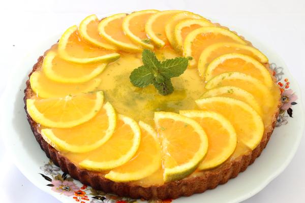 Torta integral de ricota com laranja