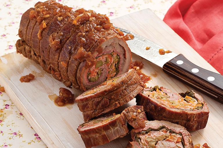 Receita do dia: lagarto recheado