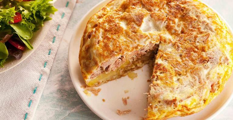 Receita do dia: fritada de batata doce e atum