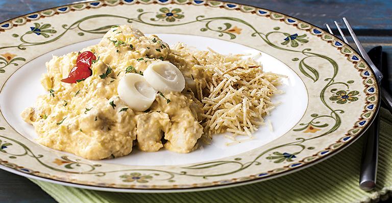 Fricassê de frango delicioso