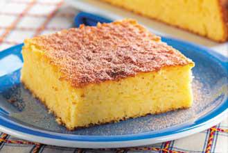 Bolo de milho com queijo